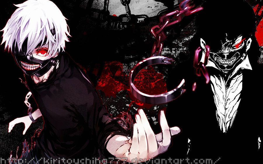 Ken Kaneki full red wallpaper by loggggo on DeviantArt