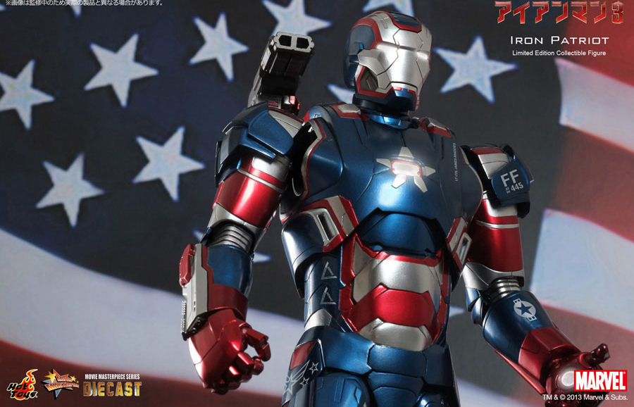 Iron Man 3 1 / 6 Iron Patriot DieCast Movie Masterpiece Series