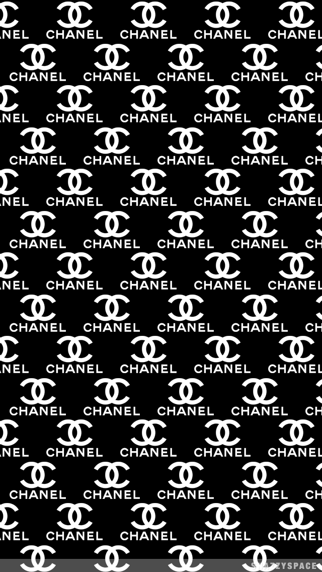 Black White Chanel iPhone Wallpaper