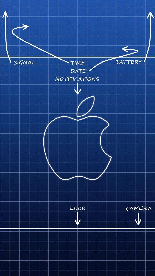 Looking for the iPhone 5 version of this blueprint wallpaper : iphone