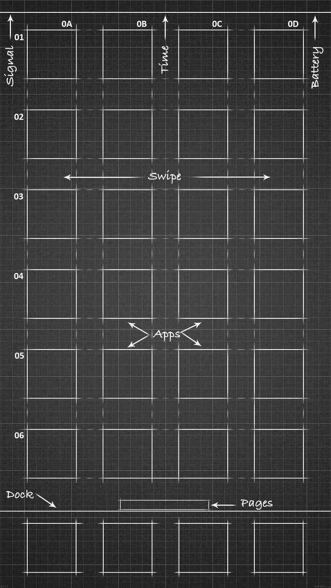 Blueprint Wallpaper for iPhone 6 Plus (Black) by iamj3ra on DeviantArt