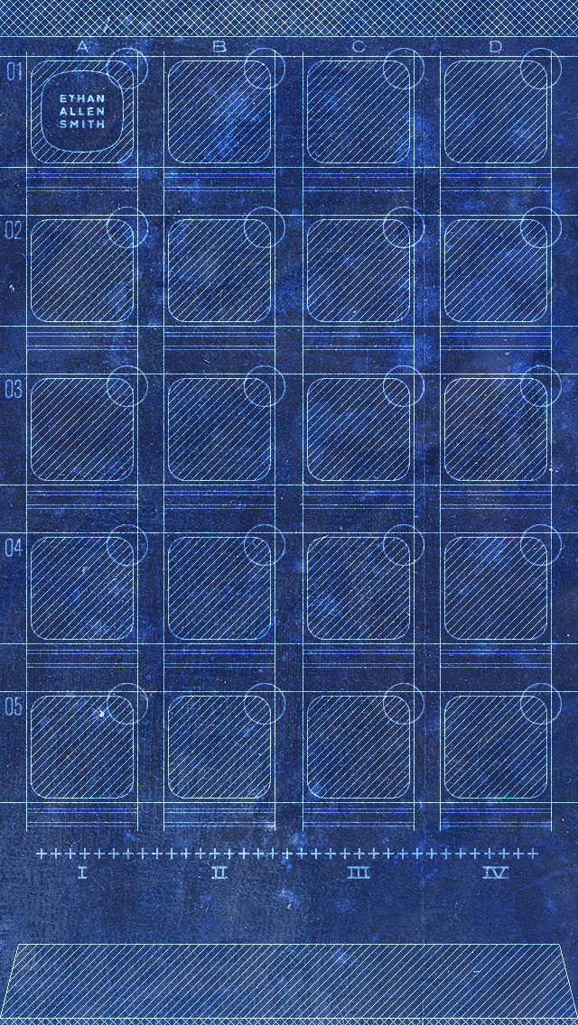 I updated my blueprint wallpaper for the iPhone 5. - Imgur
