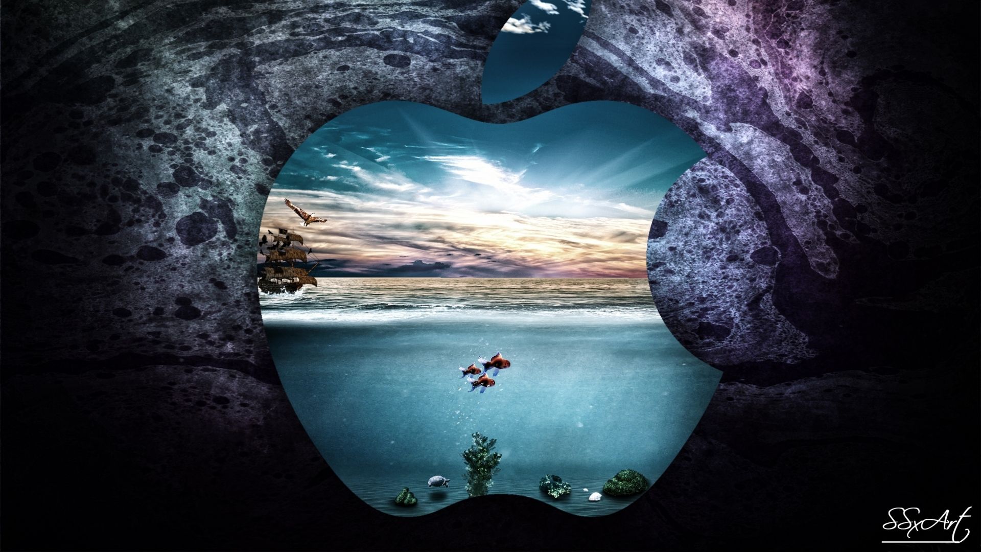 Apple Underwater Mac Wallpaper Download | Free Mac Wallpapers Download
