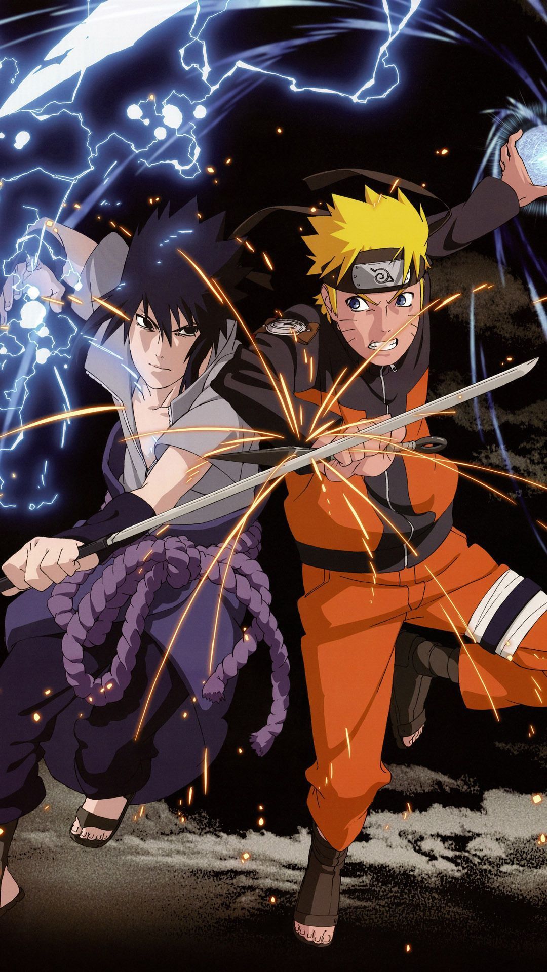 Uchiha Sasuke and Naruto Uzumaki Mobile Wallpaper 12871