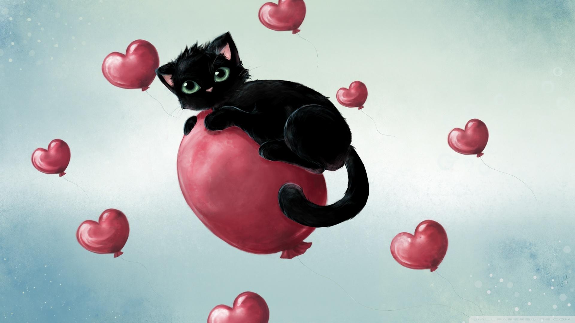 SWEETHEART CAT WALLPAPER - (#61633) - HD Wallpapers ...