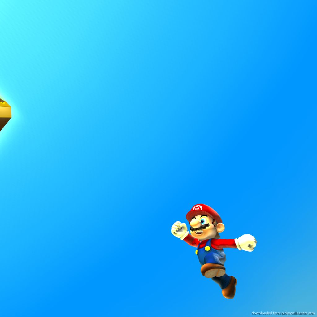 Download Super Mario Galaxy Curiosity Wallpaper For iPad