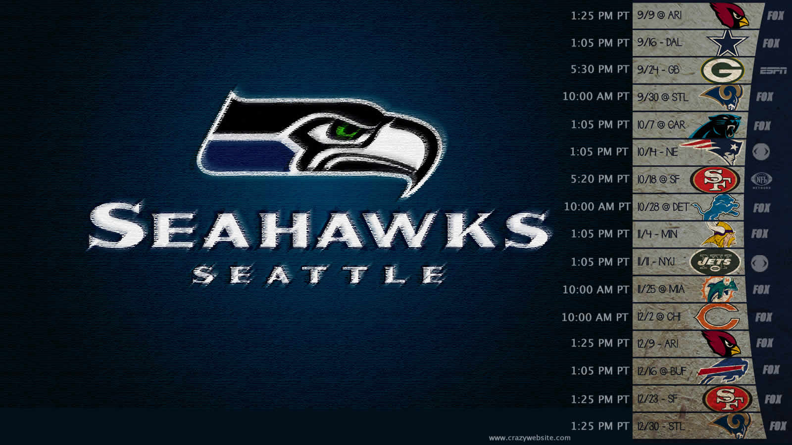 seahawks schedule 2012 wallpaper | FLI