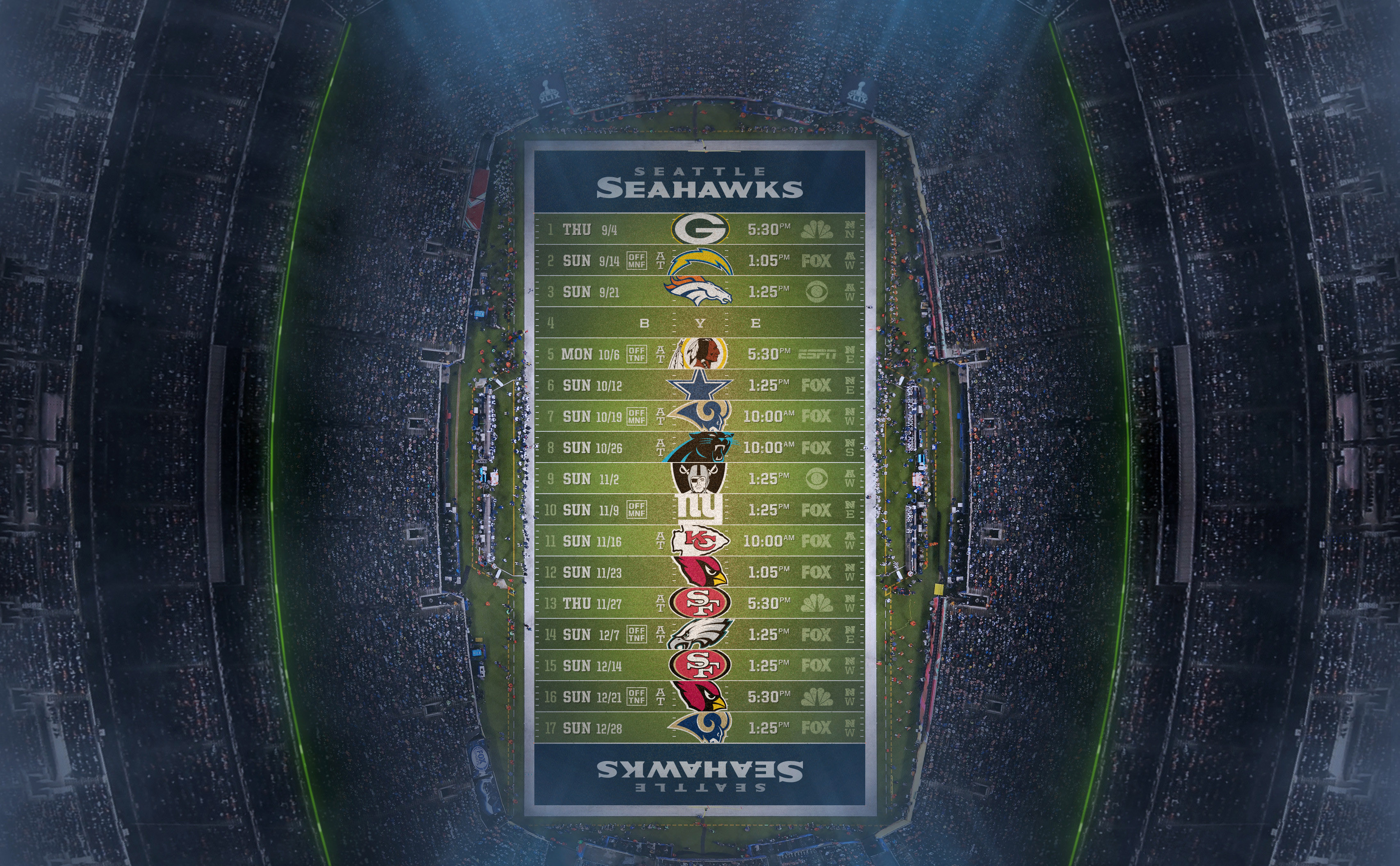 2014 Super Bowl Champions Seattle Seahawks Wallpaper