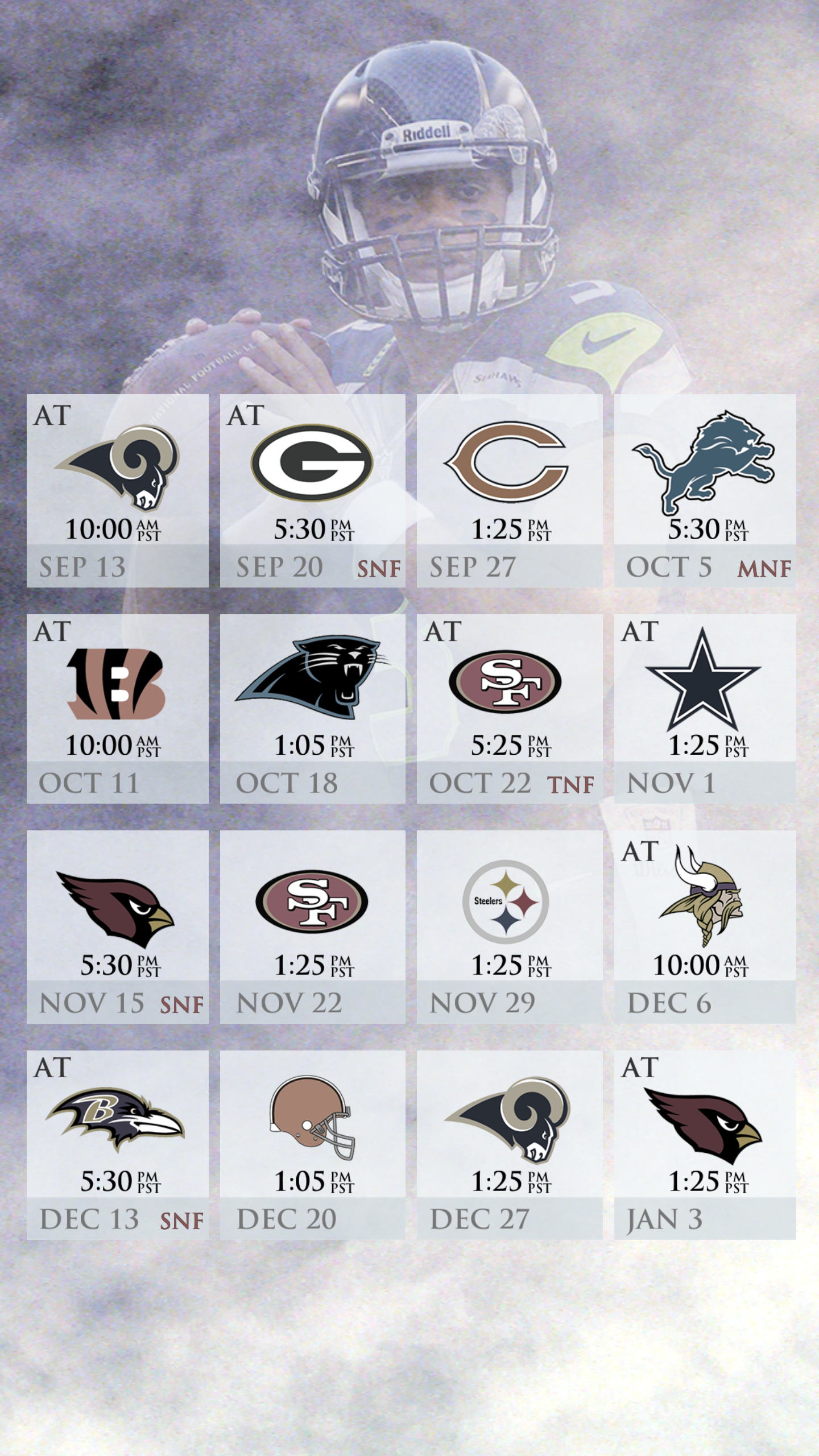 Seahawks Schedule Mobile Wallpaper : Seahawks