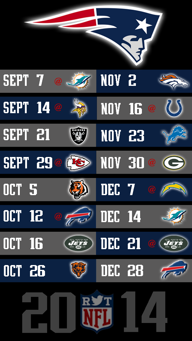 2014 NFL Schedule Wallpapers for iPhone 5 - @NFLRT