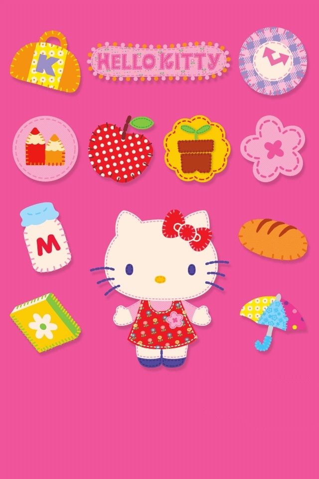 Cute Hello Kitty Tricycle Iphone 4 Wallpapers Free 640x960 New Hd
