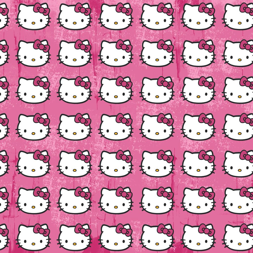 Hello Kitty Pattern iPad Wallpaper Download iPhone Wallpapers