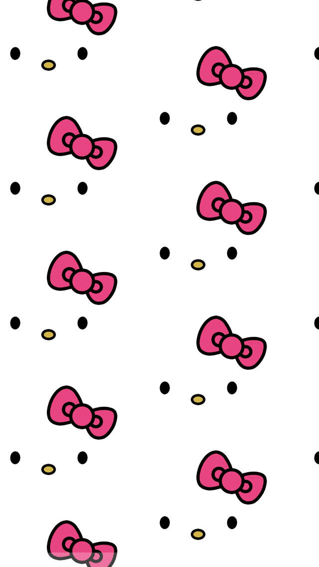 Hello Kitty Faces iPhone Wallpaper - Cartoon Backgrounds