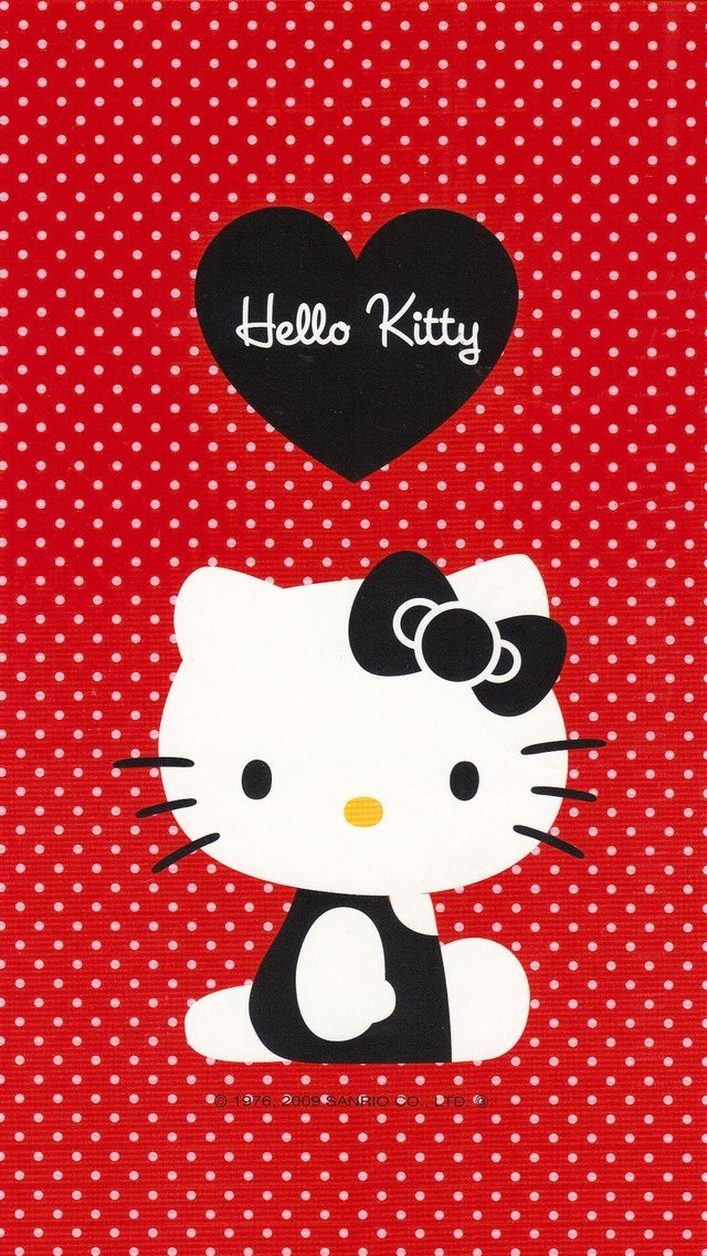Red hello kitty iPhone 5s Wallpaper Download iPhone Wallpapers