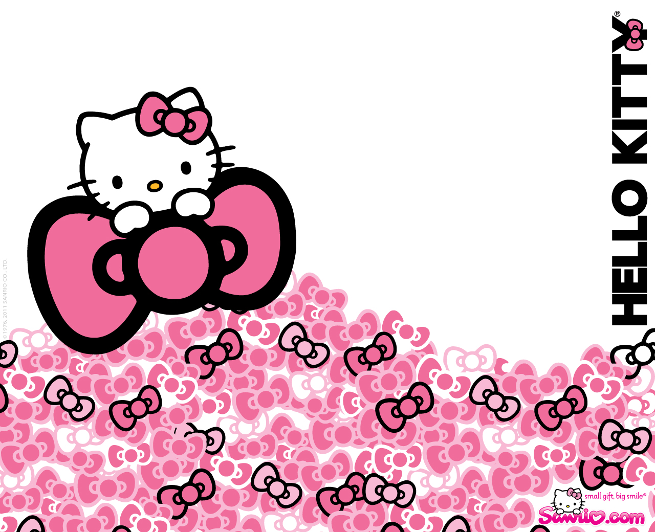 Hello Kitty Cartoon Widescreen Wallpaper Image for iPhone 6