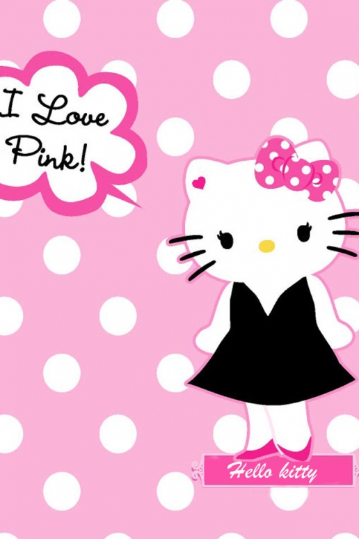 Hello Kitty I Love Pink iPhone HD Wallpaper