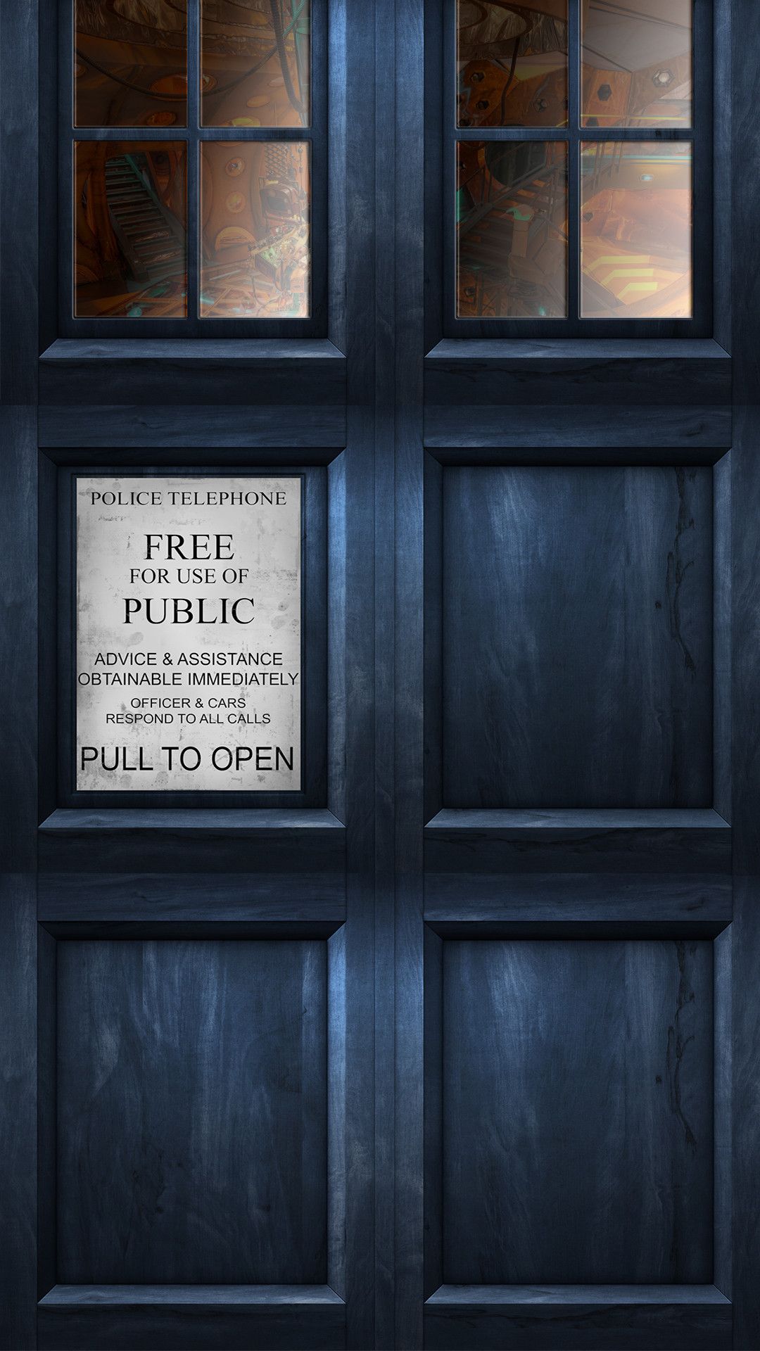 Made a Tardis HQ wallpaper for my phone. : doctorwho