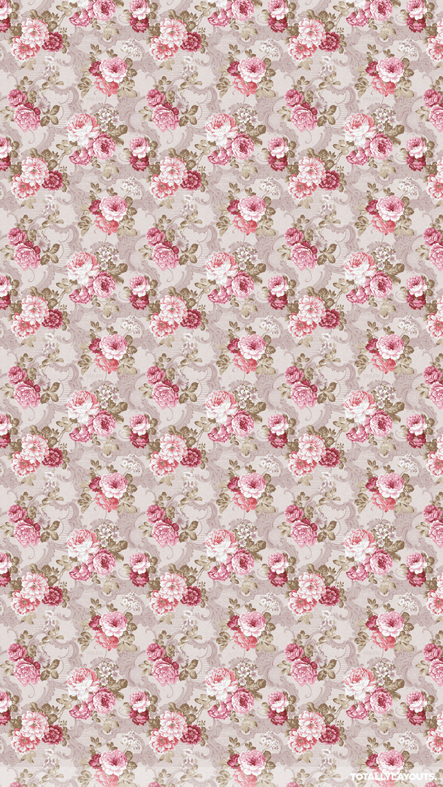 Pink Floral Wallpaper Pattern iPhone Wallpaper - Floral Wallpapers