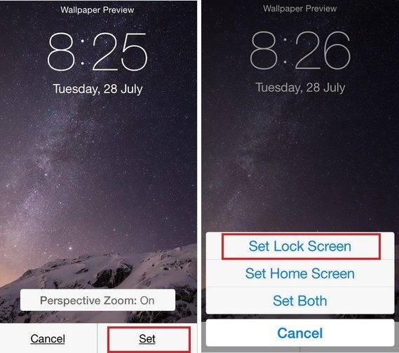How to Change lock Screen Wallpaper on iPhone 6, 6 Plus