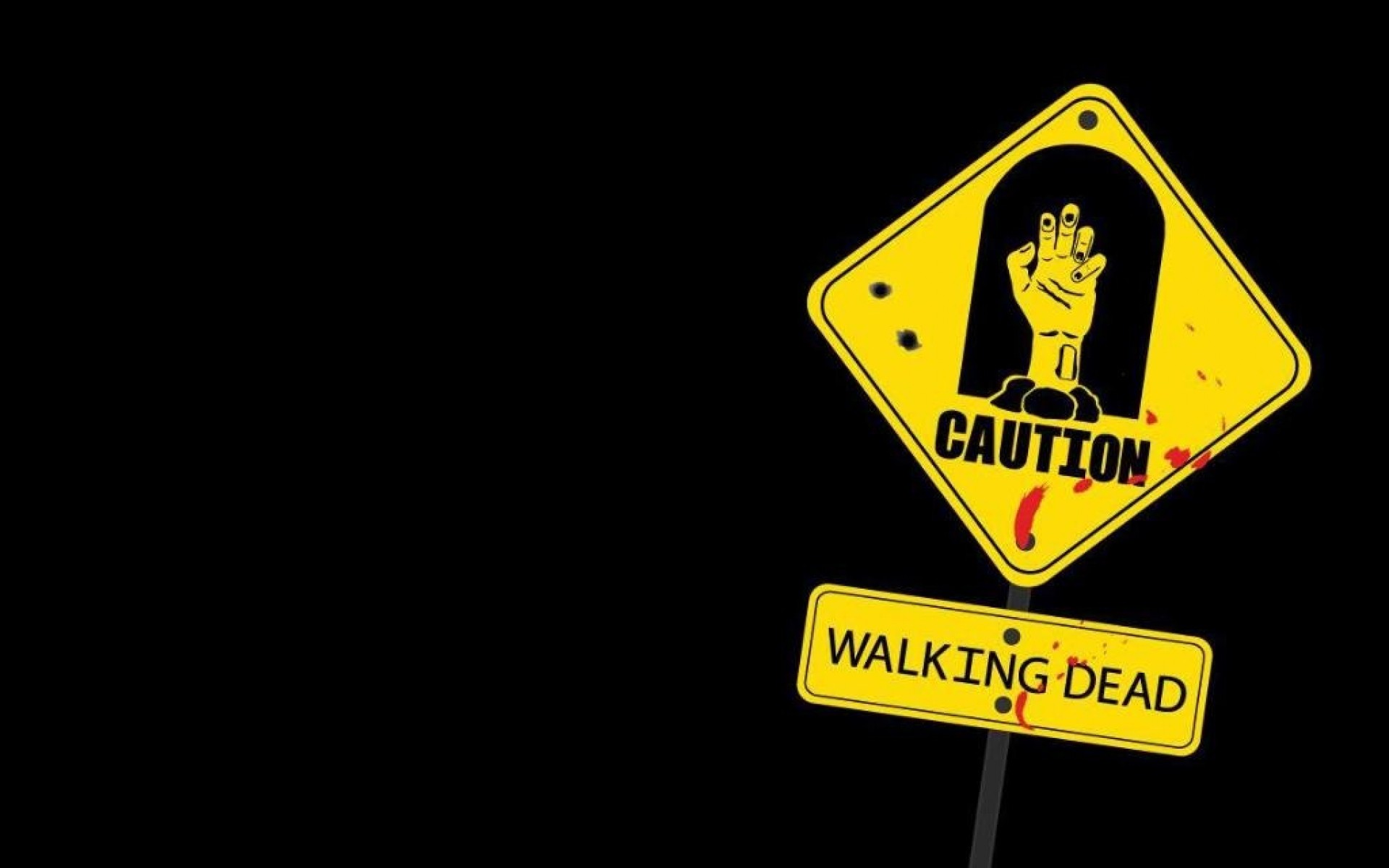 Download the Caution Walking Dead Wallpaper, Caution Walking Dead