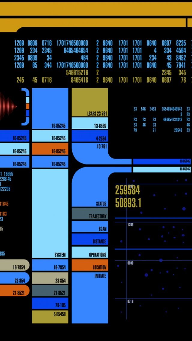 Star Trek Screen Panel iPhone 5 Wallpaper | ID: 19508