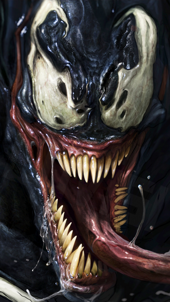 Venom looking crazy iPhone 5 Wallpaper (577x1024)