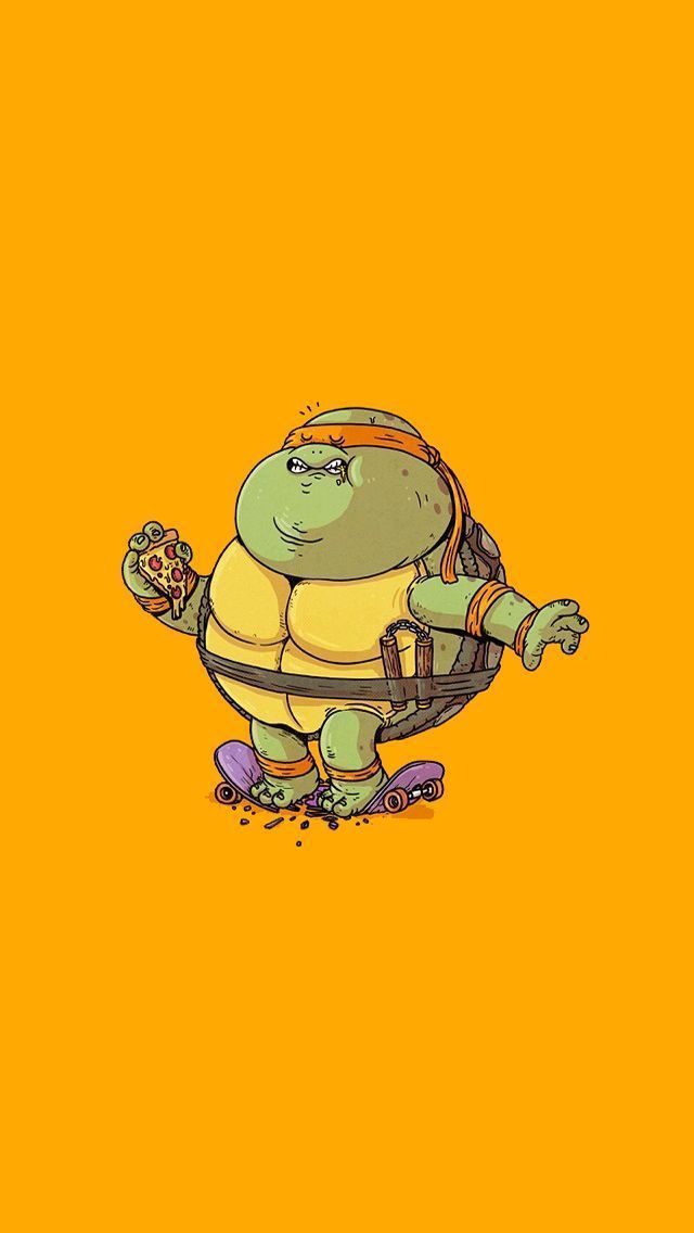 Fat Teenage Mutant Ninja Turtles - #Michelangelo #cute #ninja ...