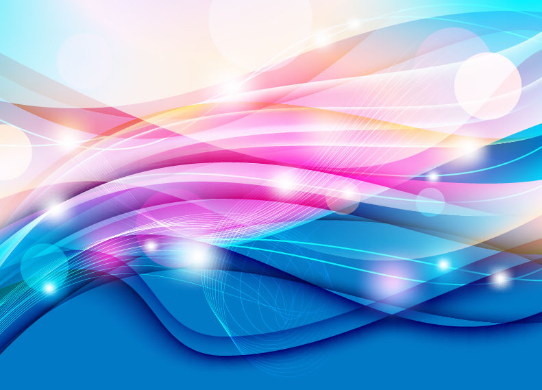 Backgrounds & Textures Vector : Free Luminous PinkBlue Waves ...