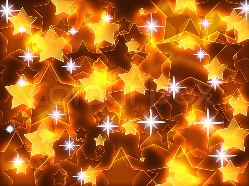 Abstract background with luminous stars. | Stock Photo | Colourbox