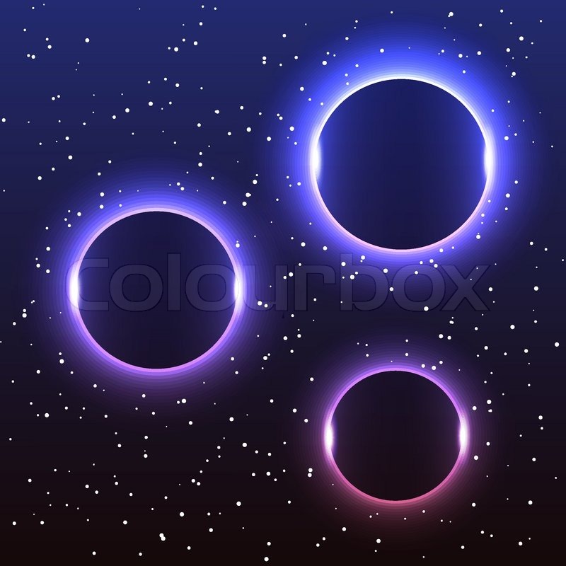 Abstract background with luminous circle | Vector | Colourbox
