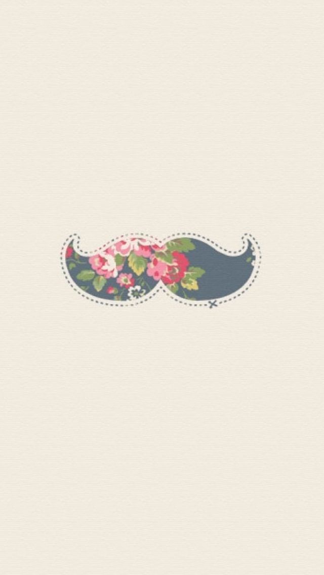 Iphone 5 Wallpapers: Cute Moustache | PicFish
