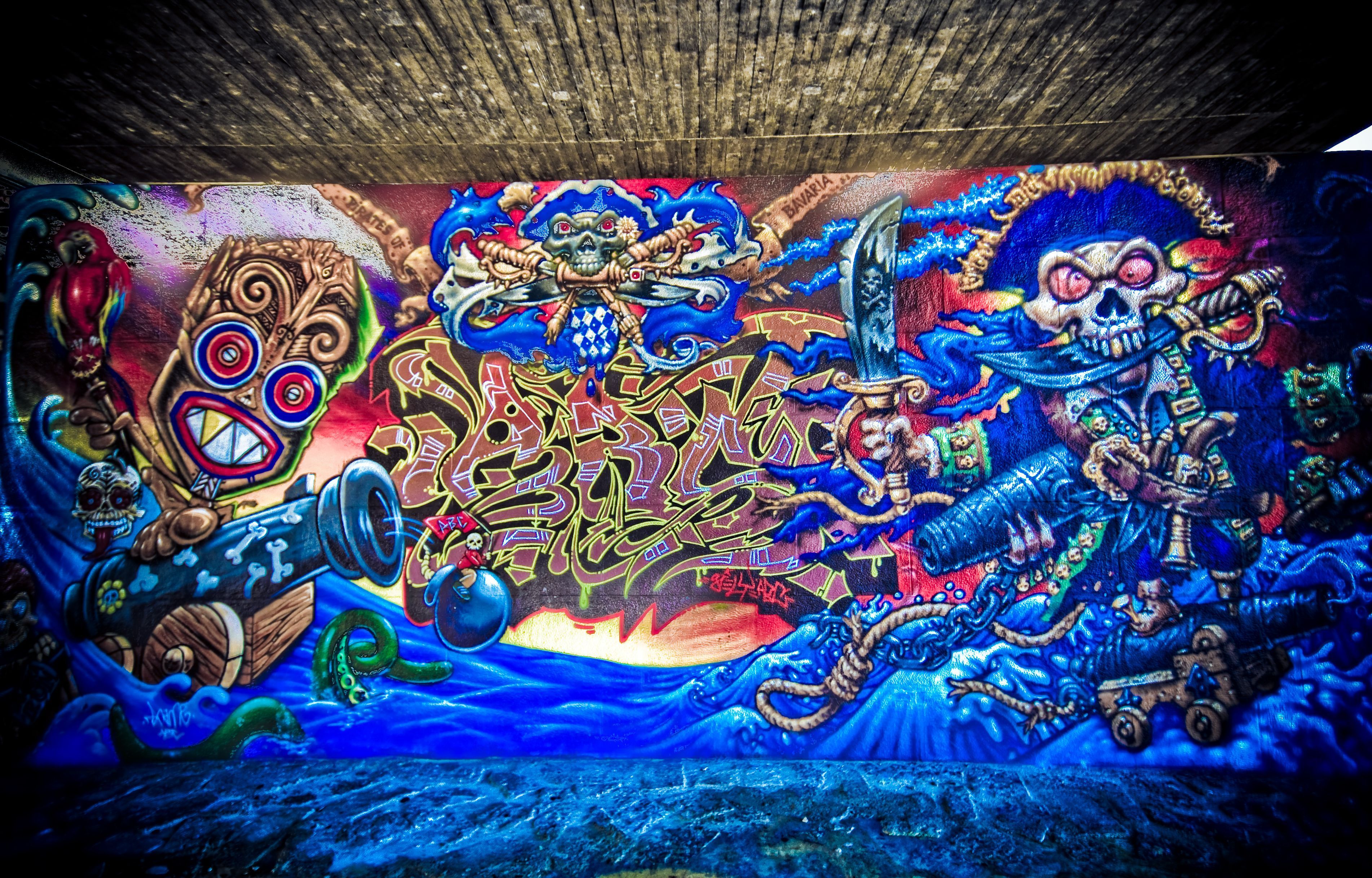 Graffiti mural hd wallpaper 3D
