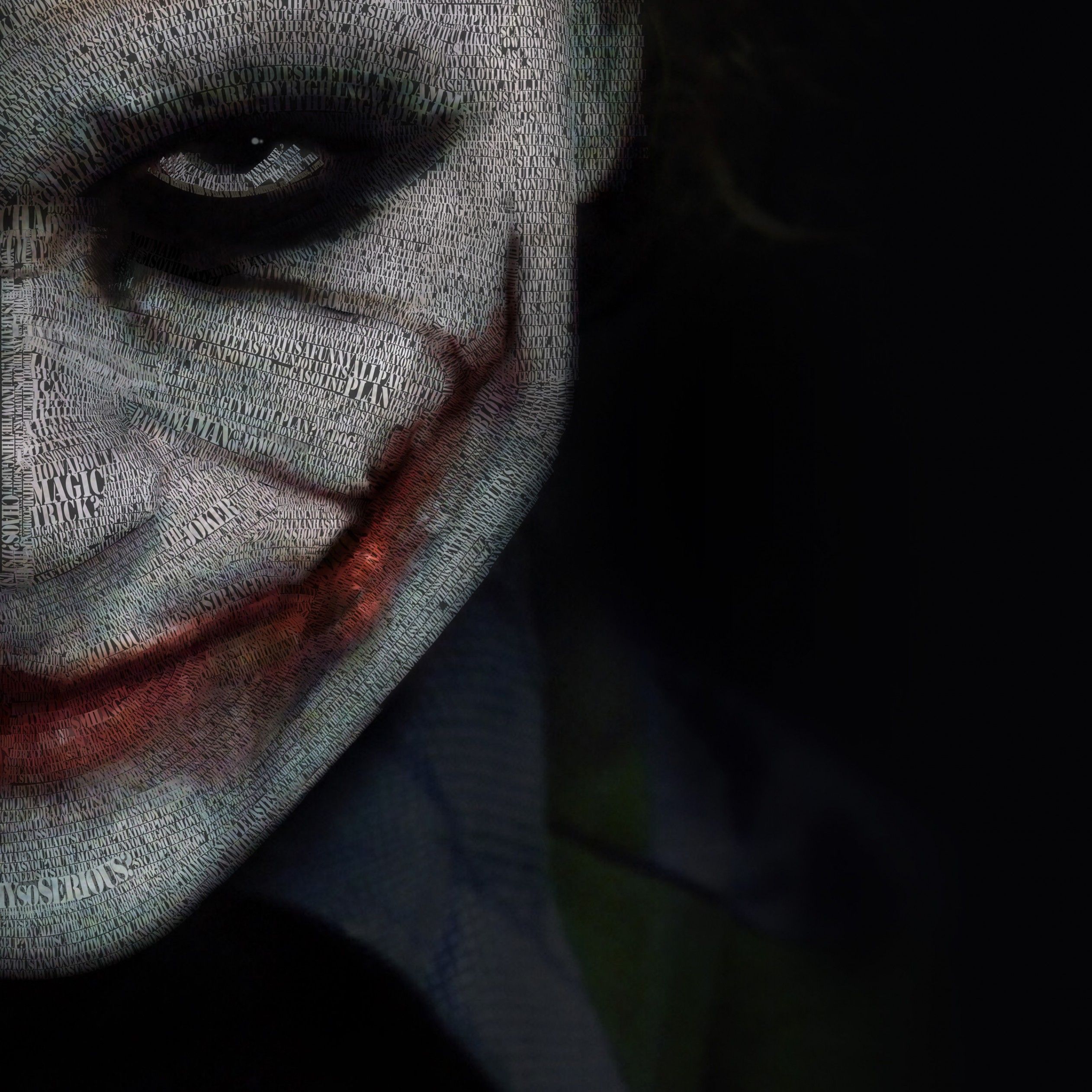 Download The Joker Typeface Portrait HD wallpaper for iPad Air