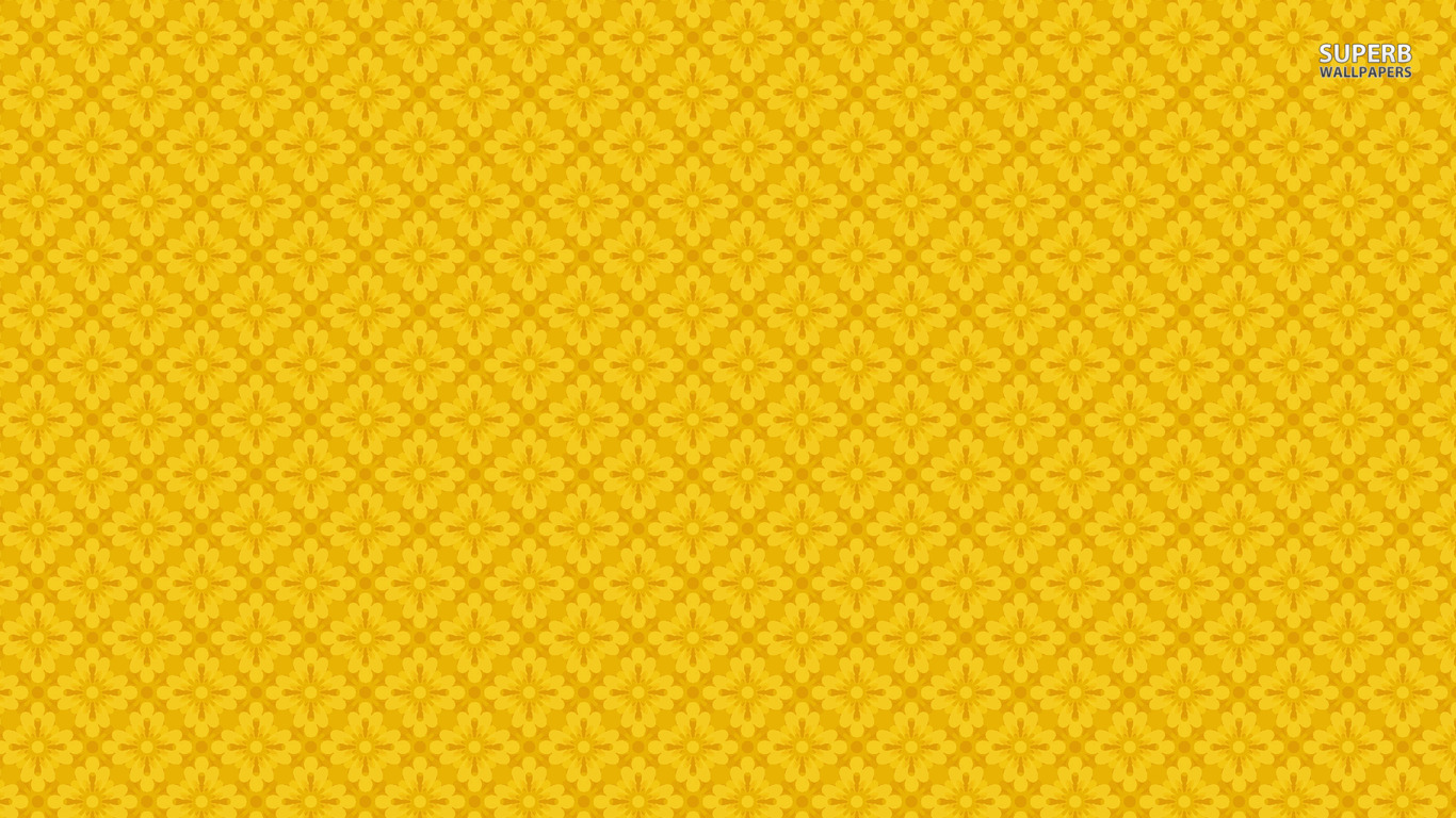 Yellow floral pattern wallpaper Abstract wallpapers Pix