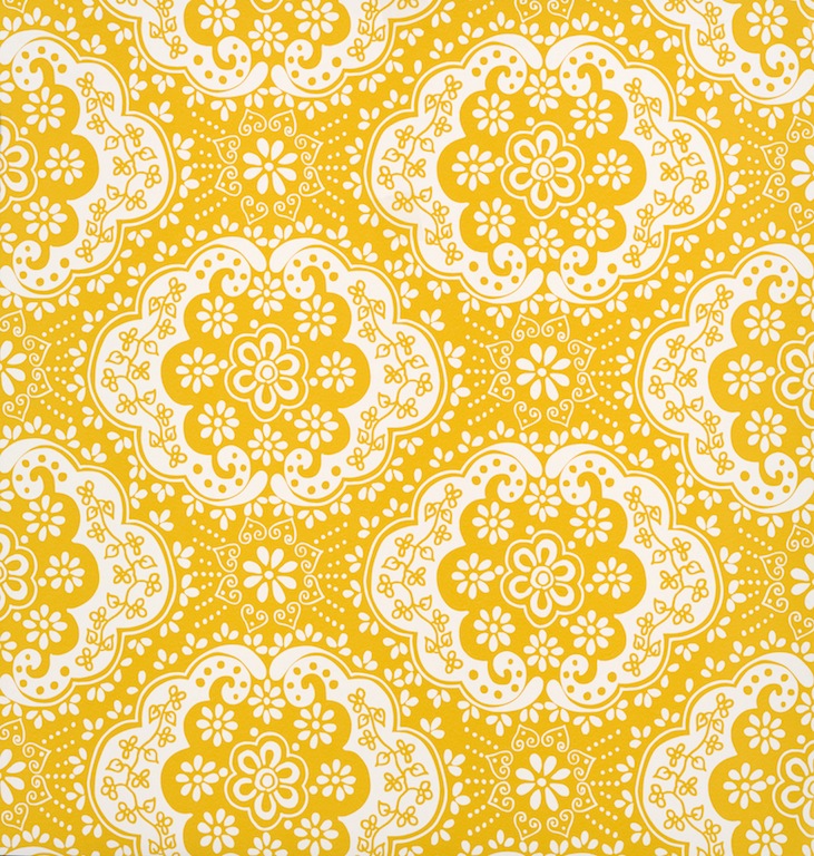 Room Seven Dentelle Yellow designer wallpaper