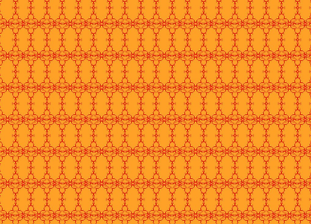 Yellow pattern wallpaper in interior design | Download 3D House