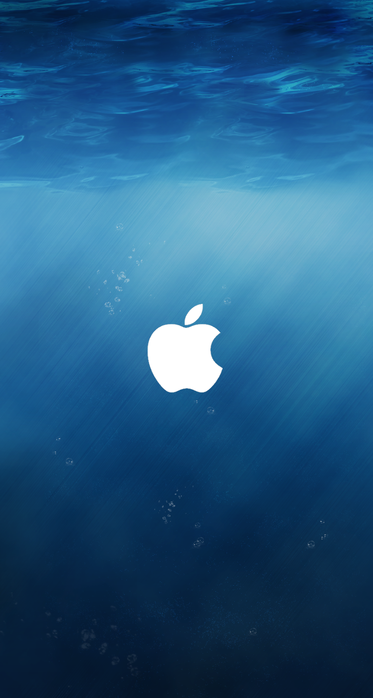 Apple iOS 8 Underwater Logo iPhone 5 Wallpaper / iPod Wallpaper HD