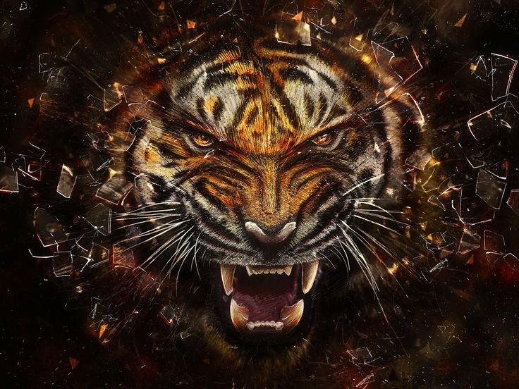 3D Animals | Free Download High quality tiger 3D Animals Wallpaper ...
