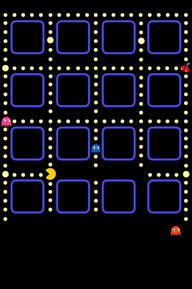Awesome PacMan iPhone background made by my friend @learys , a ...