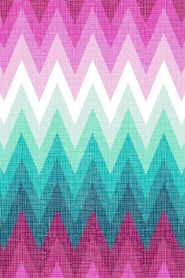 Blue and pink chevron iPhone wallpaper | iPHONE CASES | Pinterest ...