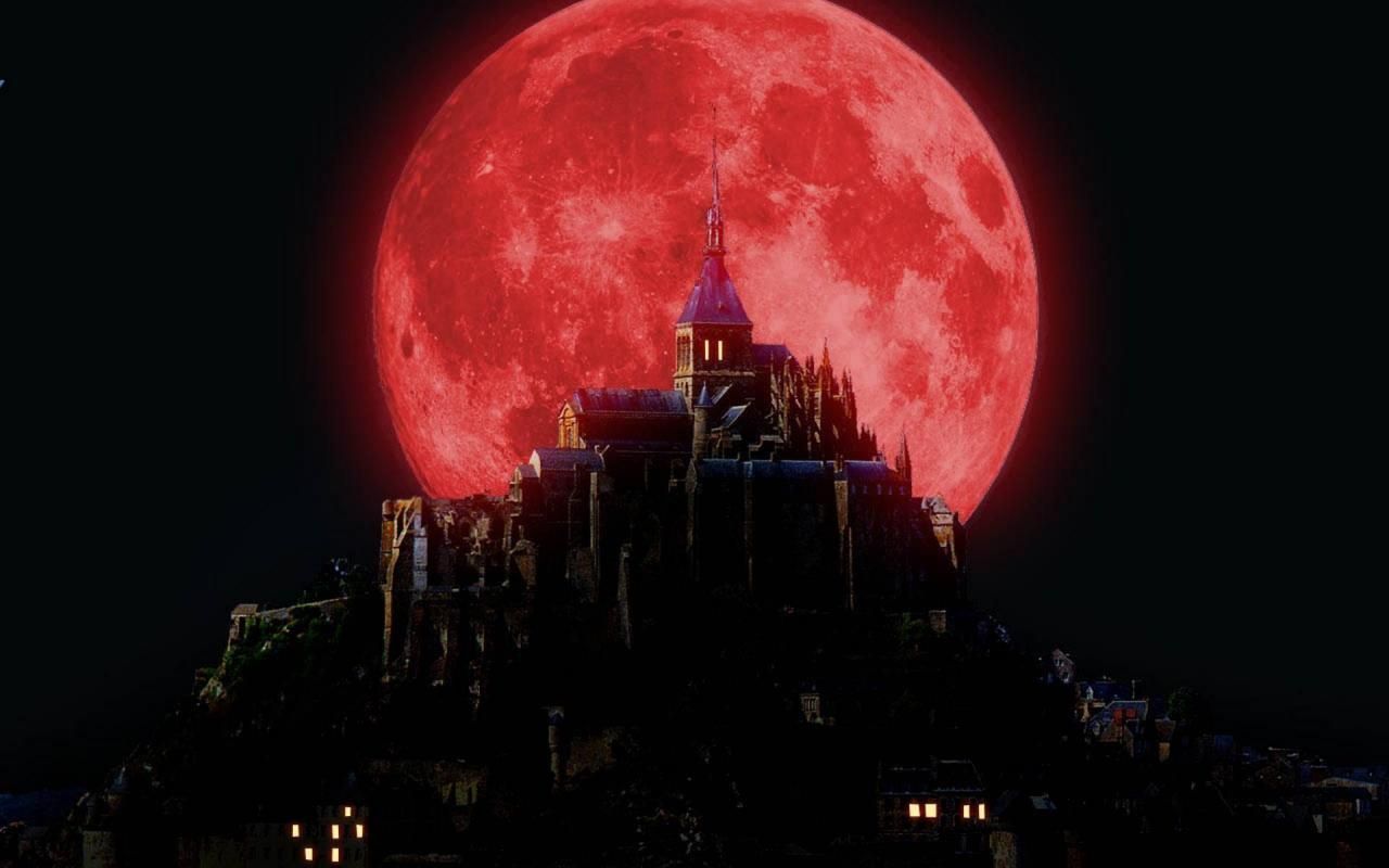 castlevania castle games red moon bloody horror hd wallpaper ...