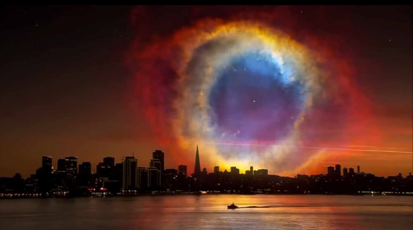 What it would look like if Helix Nebula were closer to the Earth