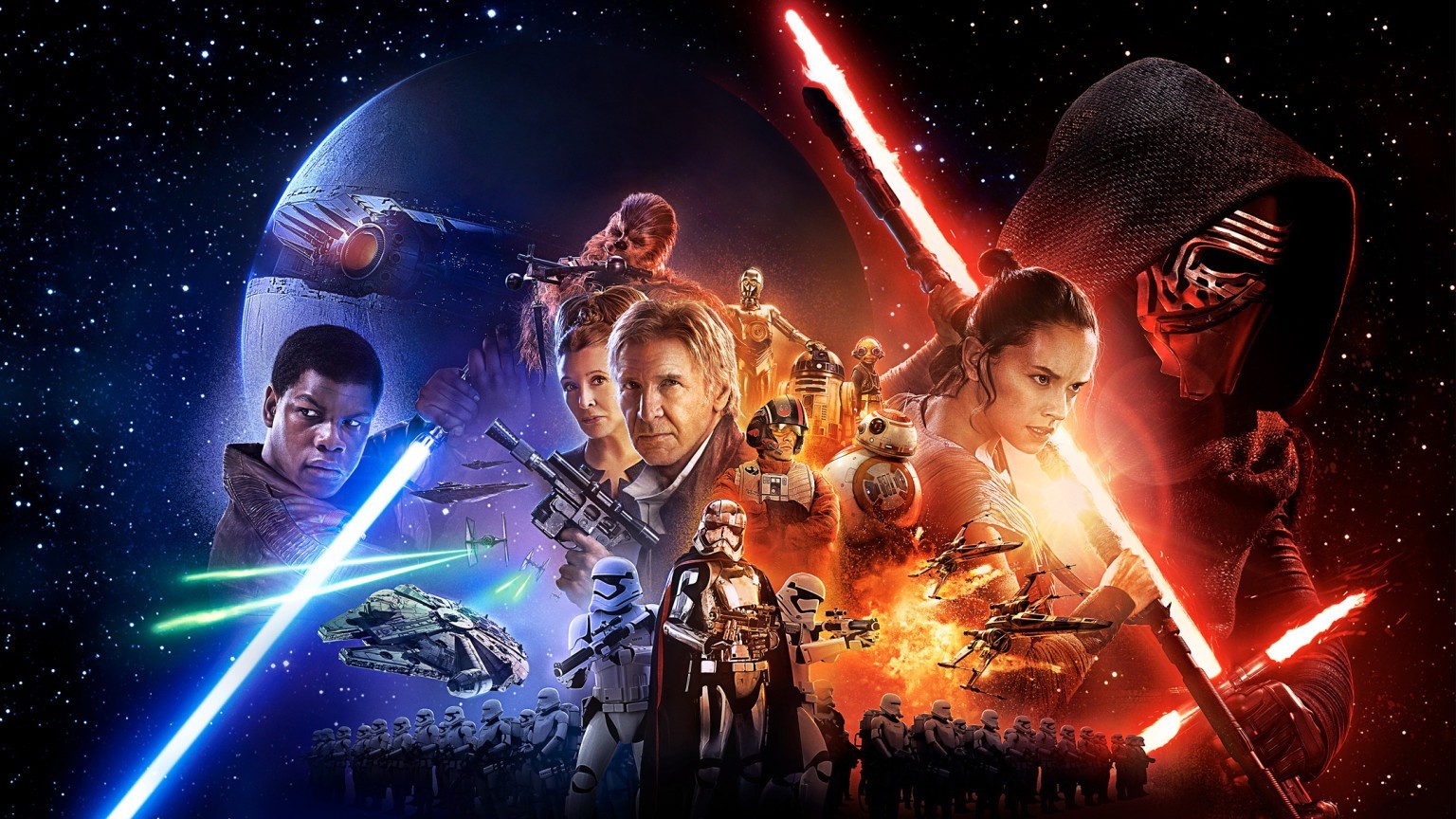 Star Wars: Episode VII The Force Awakens, Star Wars, Kylo Ren, Han ...