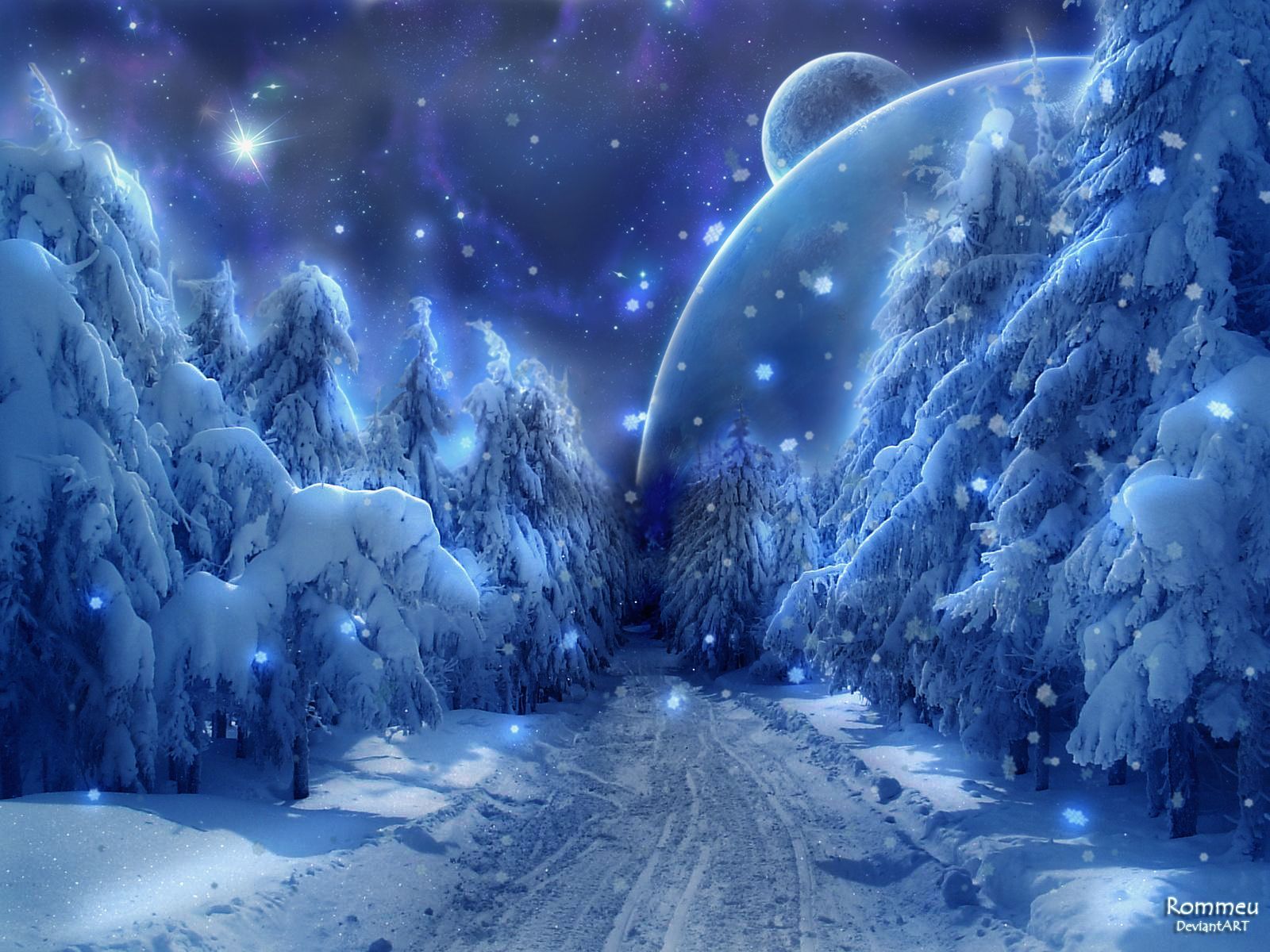 Winter Fantasy Backgrounds wallpaper | 1600x1200 | #22439