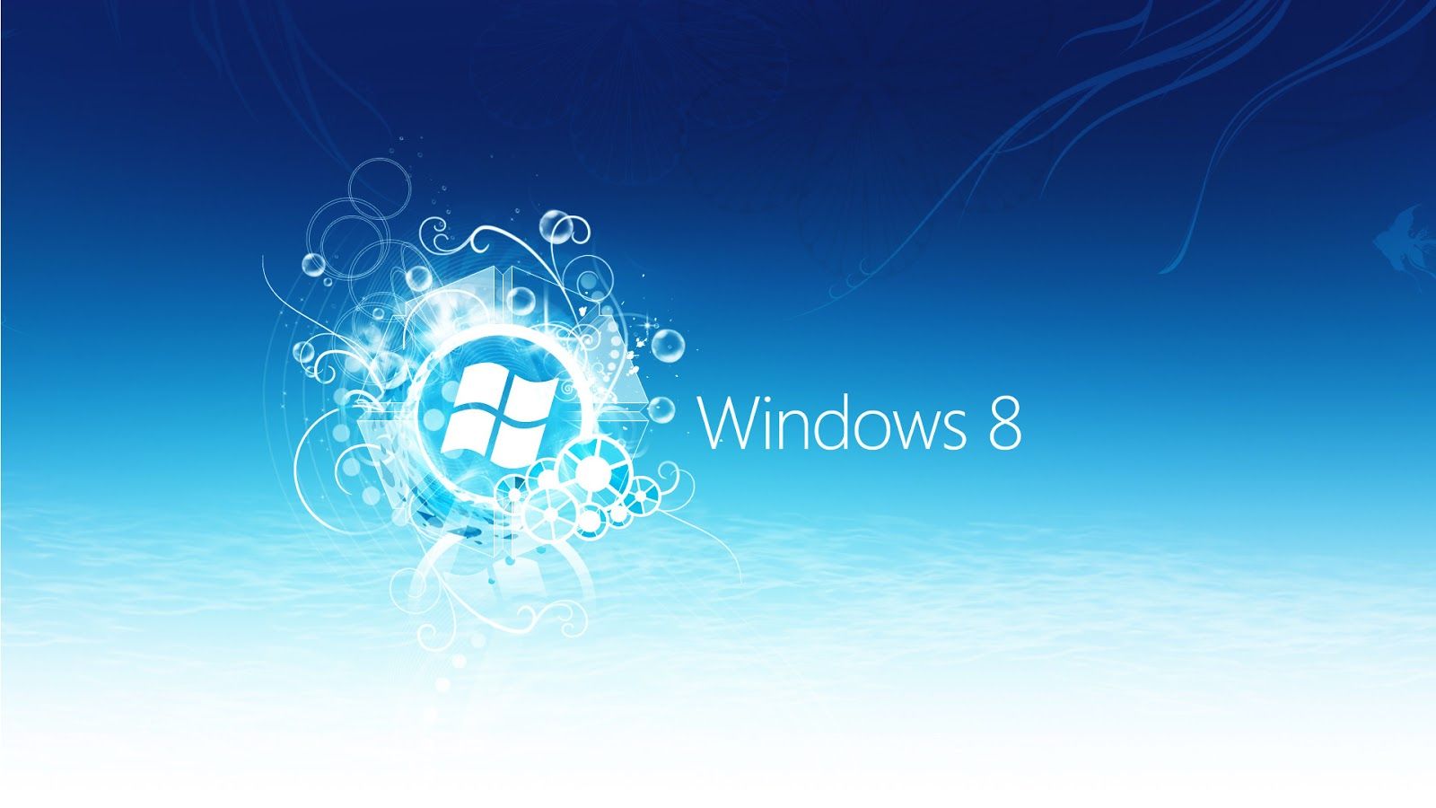 Downloading And Information Windows 8 Blue Look in 3D Wallpaper