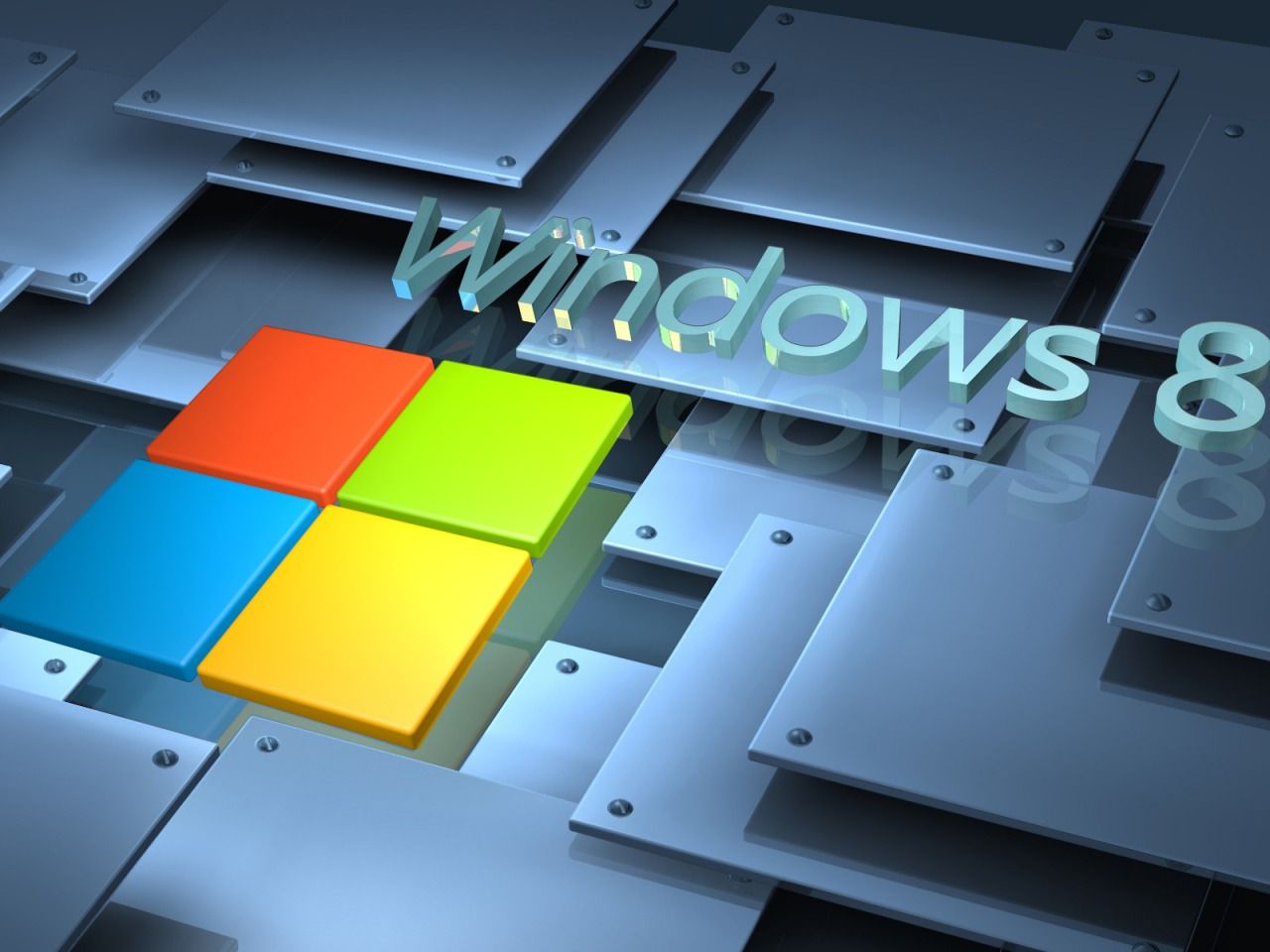 3D Windows 8 1280 x 960 Wallpaper