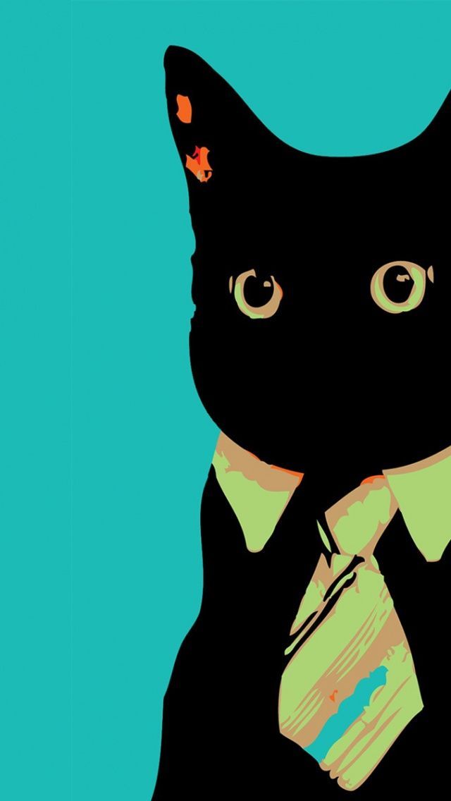 Business Cat iPhone 5 Wallpaper | ID: 34602