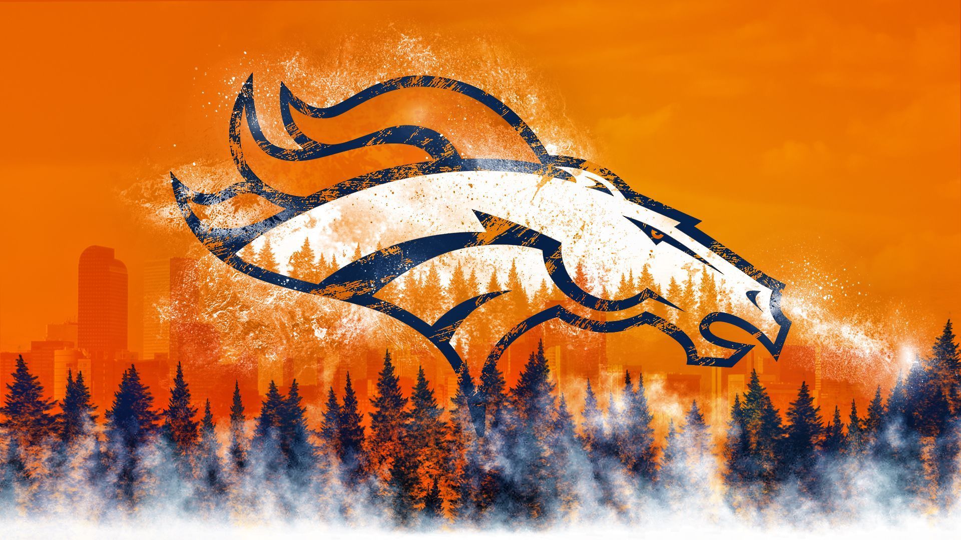 NFL Team Logo Denver Broncos wallpaper HD. Free desktop background