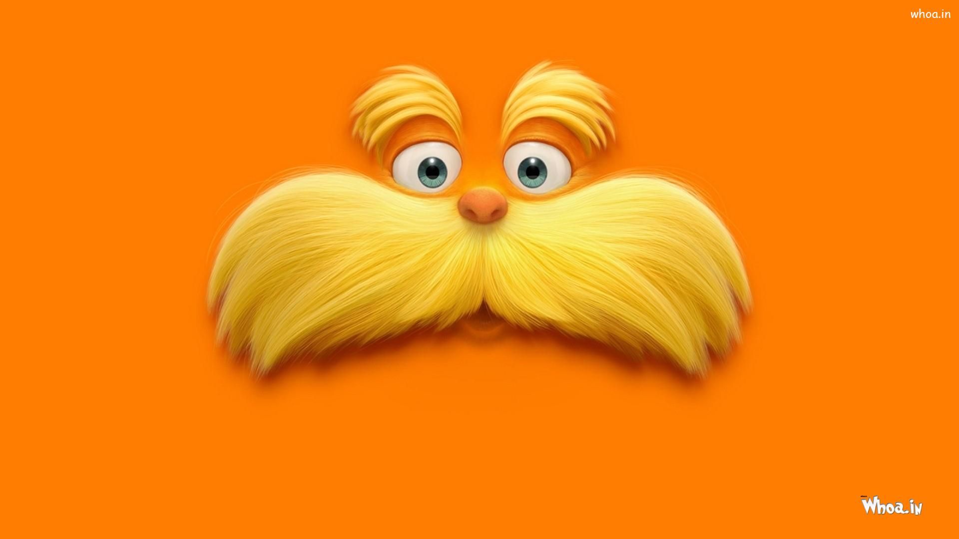Funny face with big mustache hd wallpaper
