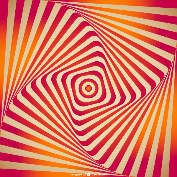 Colorful Spiral Optical Illusion Background Vector | 123Freevectors